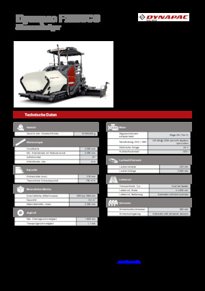 ट्रैक्ड एस्फाल्ट पेवर Dynapac F2500CS