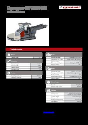 ट्रैक्ड एस्फाल्ट पेवर Dynapac MF2500CM