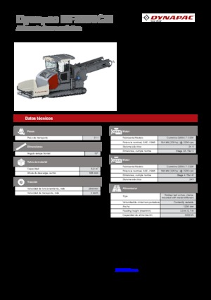 ट्रैक्ड एस्फाल्ट पेवर Dynapac MF2500CM