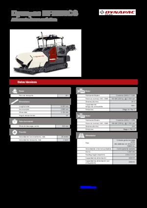 ट्रैक्ड एस्फाल्ट पेवर Dynapac MF2500CS