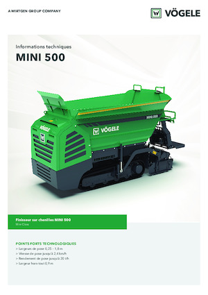 ट्रैक्ड एस्फाल्ट पेवर Vögele MINI 500
