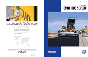 ट्रैक्ड एस्फाल्ट पेवर Volvo OMNI 1000 SCREED