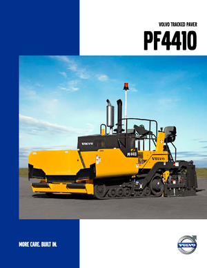 ट्रैक्ड एस्फाल्ट पेवर Volvo PF 4410