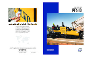 ट्रैक्ड एस्फाल्ट पेवर Volvo PF6110