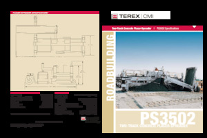 ट्रैक्ड एस्फाल्ट पेवर Terex PS3502