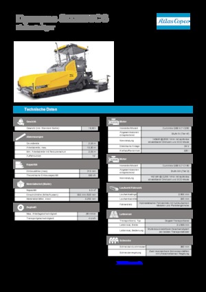 ट्रैक्ड एस्फाल्ट पेवर Dynapac SD 2500 CS 