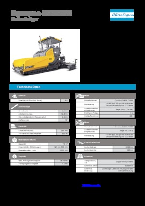 ट्रैक्ड एस्फाल्ट पेवर Dynapac SD 2550 C 