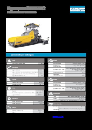 ट्रैक्ड एस्फाल्ट पेवर Dynapac SD 2550 C 