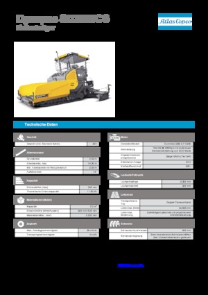 ट्रैक्ड एस्फाल्ट पेवर Dynapac SD 2550 CS