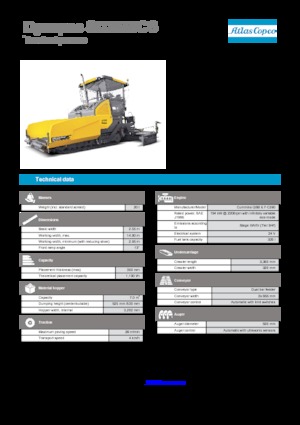 ट्रैक्ड एस्फाल्ट पेवर Dynapac SD 2550 CS