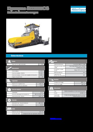 ट्रैक्ड एस्फाल्ट पेवर Dynapac SD 2550 CS
