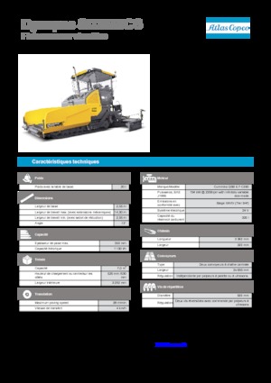 ट्रैक्ड एस्फाल्ट पेवर Dynapac SD 2550 CS