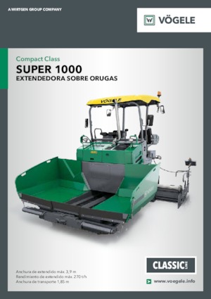 ट्रैक्ड एस्फाल्ट पेवर Vögele Super 1000