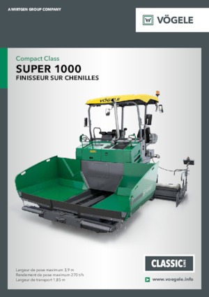 ट्रैक्ड एस्फाल्ट पेवर Vögele Super 1000