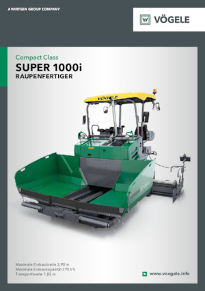 ट्रैक्ड एस्फाल्ट पेवर Vögele Super 1000i