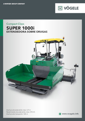 ट्रैक्ड एस्फाल्ट पेवर Vögele Super 1000i