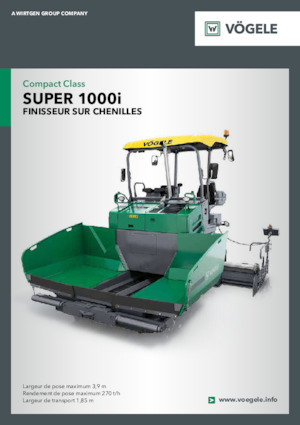 ट्रैक्ड एस्फाल्ट पेवर Vögele Super 1000i