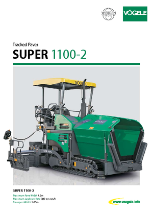 ट्रैक्ड एस्फाल्ट पेवर Vögele Super 1100-2