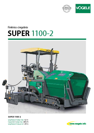ट्रैक्ड एस्फाल्ट पेवर Vögele Super 1100-2