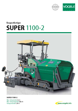 ट्रैक्ड एस्फाल्ट पेवर Vögele Super 1100-2