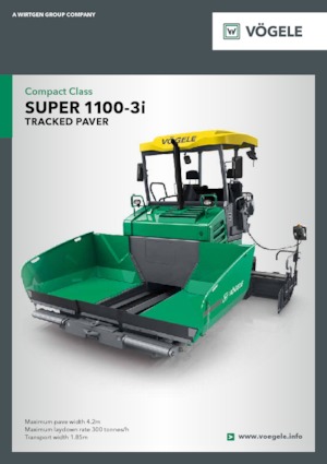 ट्रैक्ड एस्फाल्ट पेवर Vögele Super 1100-3i