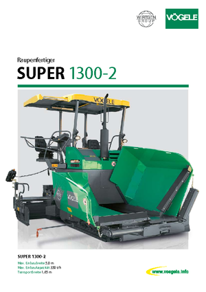 ट्रैक्ड एस्फाल्ट पेवर Vögele Super 1300-2