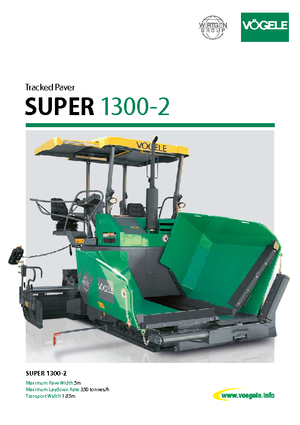 ट्रैक्ड एस्फाल्ट पेवर Vögele Super 1300-2