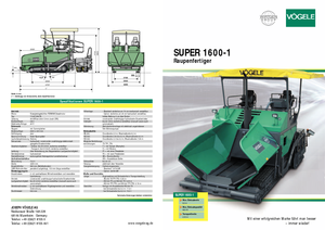 ट्रैक्ड एस्फाल्ट पेवर Vögele Super 1600-1