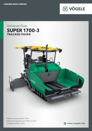 ट्रैक्ड एस्फाल्ट पेवर Vögele Super 1700-3