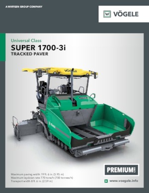 ट्रैक्ड एस्फाल्ट पेवर Vögele Super 1700-3i