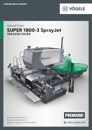 ट्रैक्ड एस्फाल्ट पेवर Vögele Super 1800-3 SprayJet