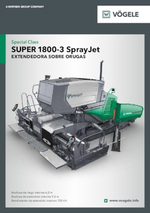 ट्रैक्ड एस्फाल्ट पेवर Vögele Super 1800-3 SprayJet