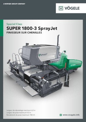 ट्रैक्ड एस्फाल्ट पेवर Vögele Super 1800-3 SprayJet