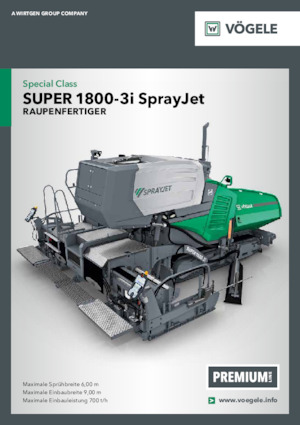 ट्रैक्ड एस्फाल्ट पेवर Vögele Super 1800-3i SprayJet