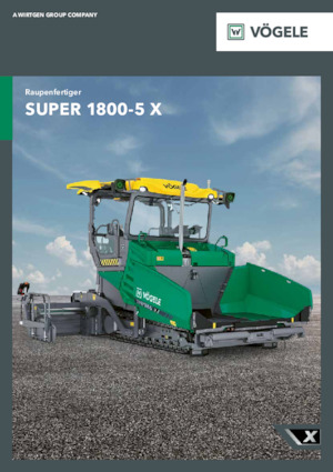 ट्रैक्ड एस्फाल्ट पेवर Vögele SUPER 1800-5 X