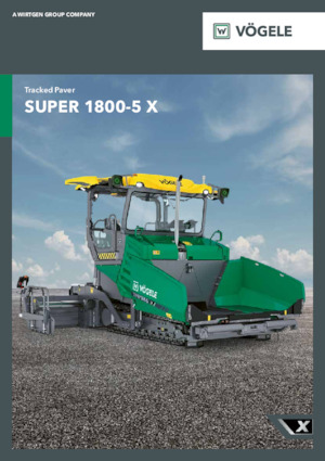 ट्रैक्ड एस्फाल्ट पेवर Vögele SUPER 1800-5 X