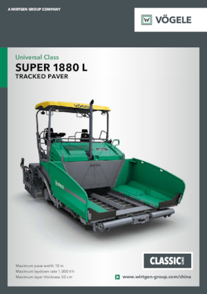 ट्रैक्ड एस्फाल्ट पेवर Vögele SUPER 1880 L