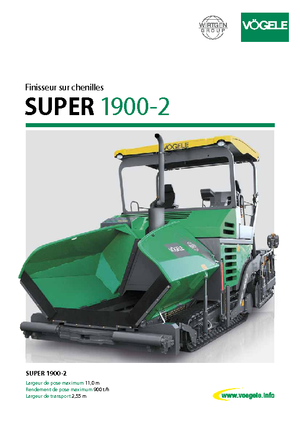 ट्रैक्ड एस्फाल्ट पेवर Vögele Super 1900-2