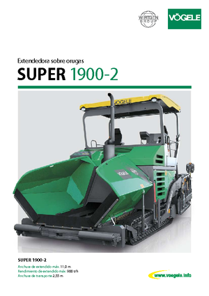 ट्रैक्ड एस्फाल्ट पेवर Vögele Super 1900-2