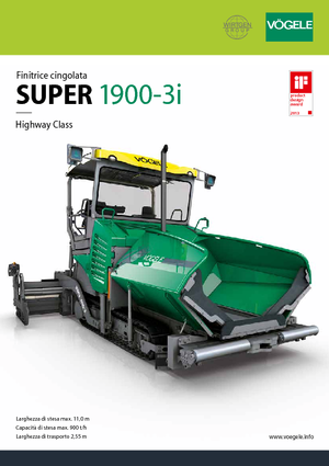 ट्रैक्ड एस्फाल्ट पेवर Vögele Super 1900-3i