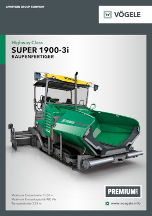 ट्रैक्ड एस्फाल्ट पेवर Vögele Super 1900-3i
