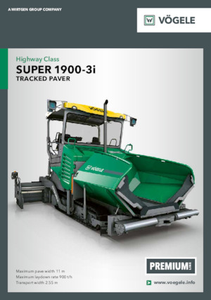 ट्रैक्ड एस्फाल्ट पेवर Vögele Super 1900-3i