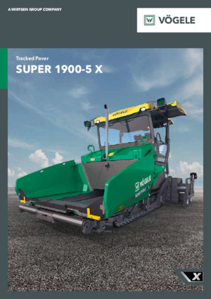 ट्रैक्ड एस्फाल्ट पेवर Vögele SUPER 1900-5 X