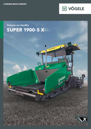ट्रैक्ड एस्फाल्ट पेवर Vögele SUPER 1900-5 X