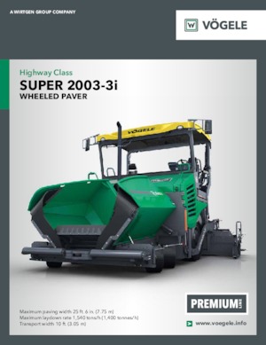 ट्रैक्ड एस्फाल्ट पेवर Vögele Super 2000-3