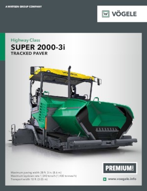 ट्रैक्ड एस्फाल्ट पेवर Vögele Super 2000-3i