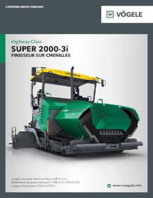 ट्रैक्ड एस्फाल्ट पेवर Vögele Super 2000-3i