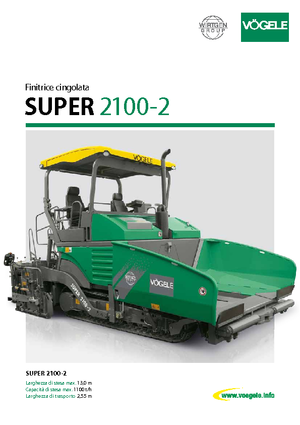 ट्रैक्ड एस्फाल्ट पेवर Vögele Super 2100-2