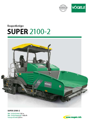 ट्रैक्ड एस्फाल्ट पेवर Vögele Super 2100-2