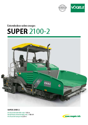 ट्रैक्ड एस्फाल्ट पेवर Vögele Super 2100-2